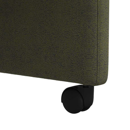 Eetstoelen 2 pcs Leger groen 57 x 67 x 98 cm Faux suede leer