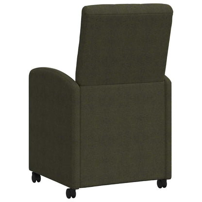 Eetstoelen 2 pcs Leger groen 57 x 67 x 98 cm Faux suede leer