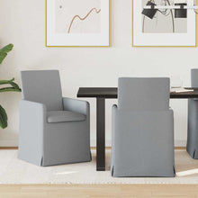 Eetstoelen 2 pcs Lichtgrijs 57 x 67 x 95 cm Stof