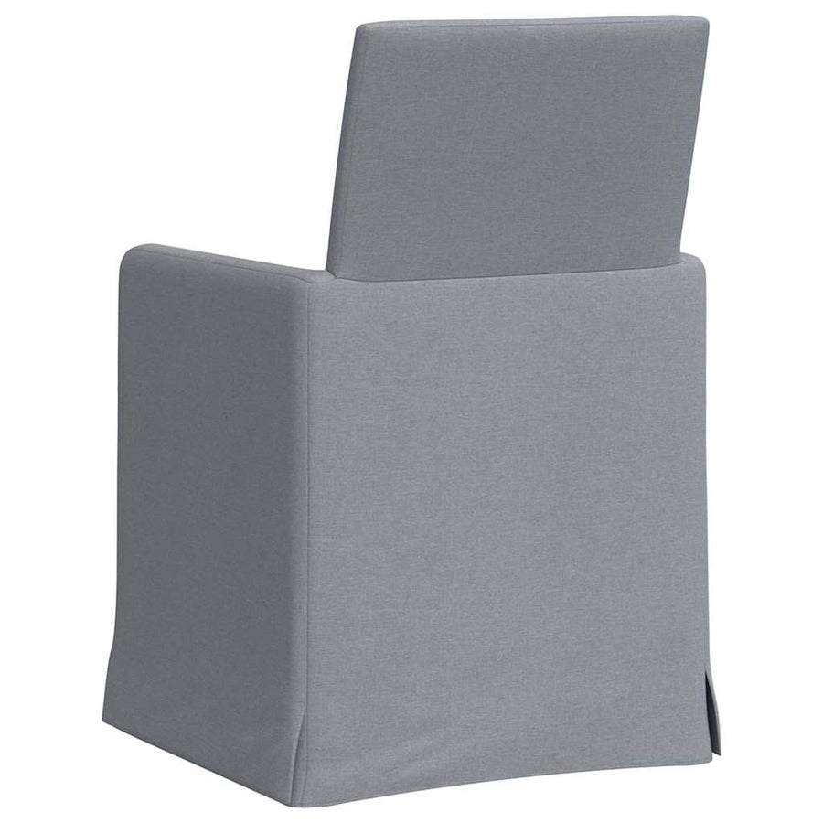 Eetstoelen 2 pcs Lichtgrijs 57 x 67 x 95 cm Stof