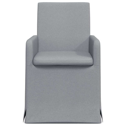 Eetstoelen 2 pcs Lichtgrijs 57 x 67 x 95 cm Stof