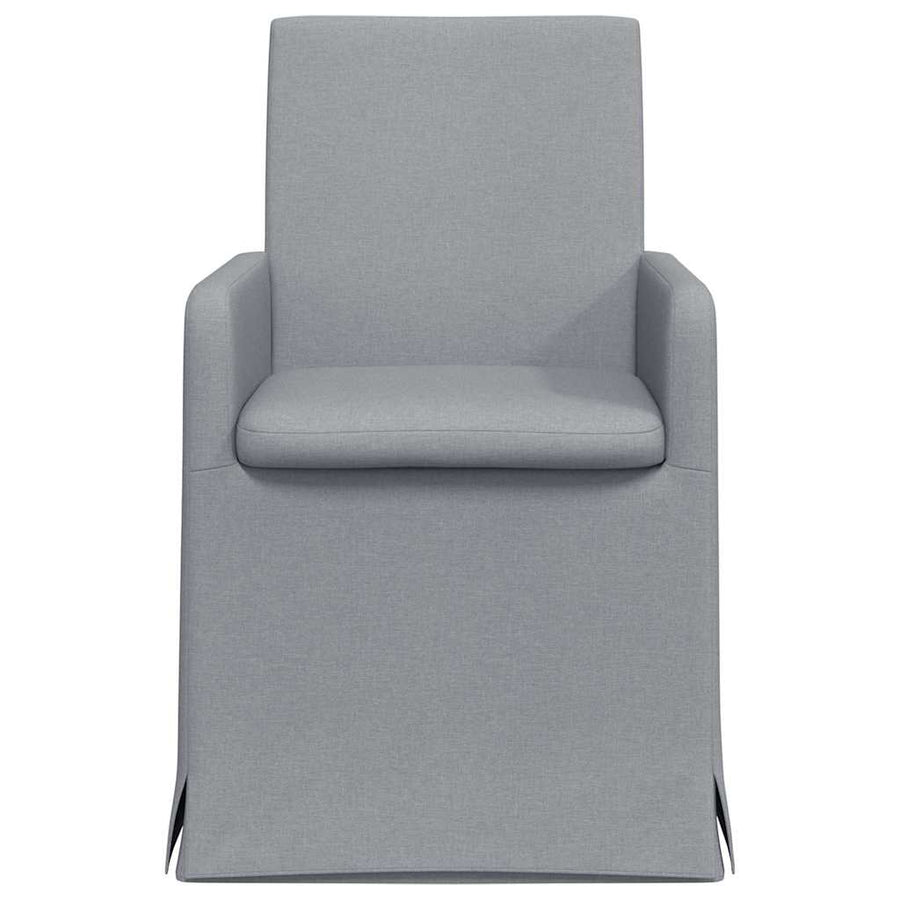 Eetstoelen 2 pcs Lichtgrijs 57 x 67 x 95 cm Stof