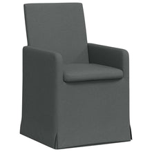 Eetstoelen 2 pcs Donkergrijs 57 x 67 x 95 cm Stof