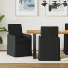 Dining Chairs 2 pcs Black 57 x 67 x 95 cm Fabric
