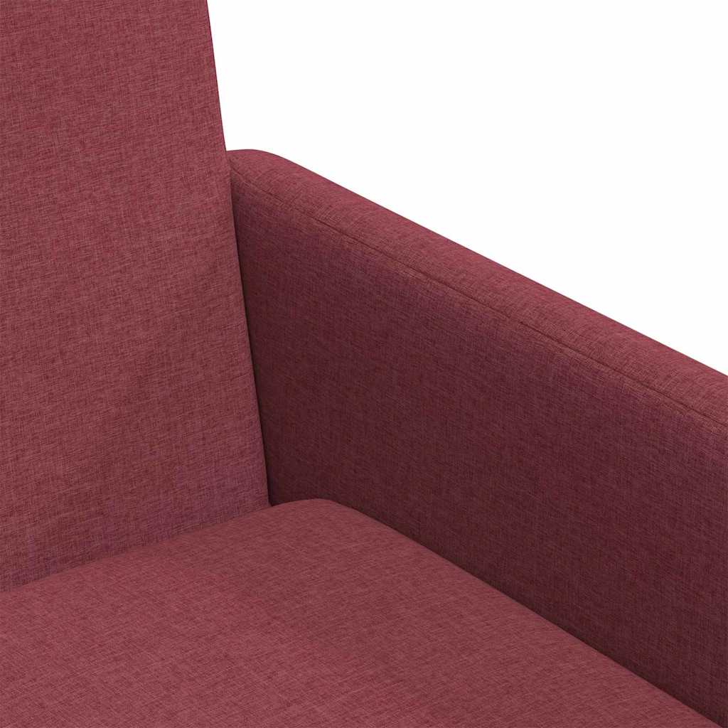 Eetstoelen 2 pcs Wijnrood 57 x 67 x 95 cm Stof