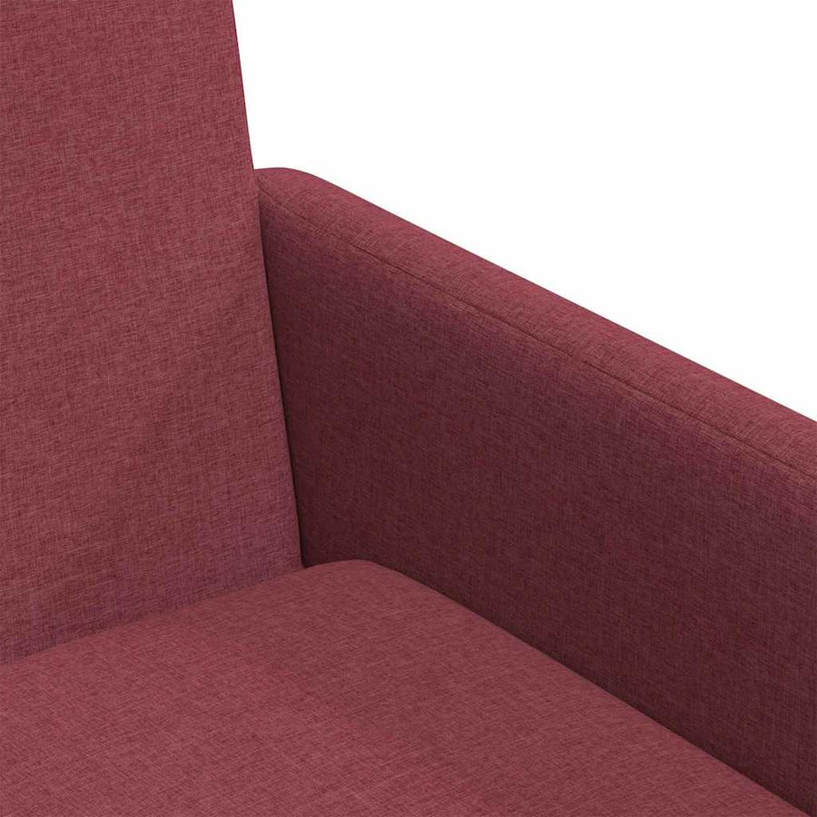 Eetstoelen 2 pcs Wijnrood 57 x 67 x 95 cm Stof