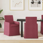Dining Chairs 2 pcs Wine Red 57 x 67 x 95 cm Fabric