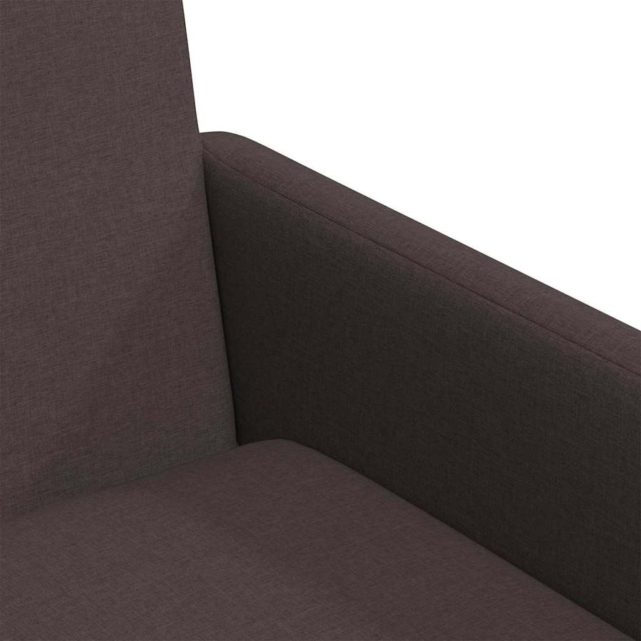 Eetstoelen 2 pcs Donkerbruin 57 x 67 x 95 cm Stof