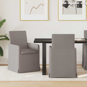 Eetkamerstoelen 2 stuks taupe 57x67x95 cm stof