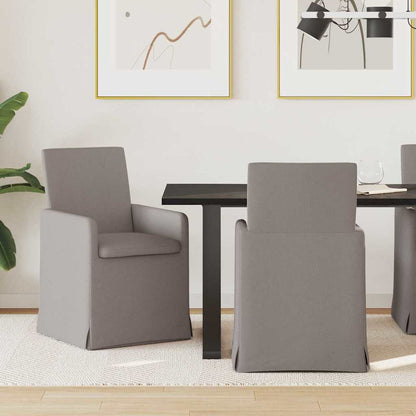 Eetstoelen 2 pcs Taupe 57 x 67 x 95 cm Stof