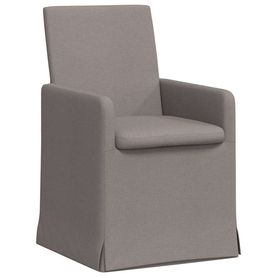 Eetstoelen 2 pcs Taupe 57 x 67 x 95 cm Stof