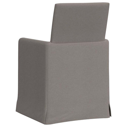 Eetstoelen 2 pcs Taupe 57 x 67 x 95 cm Stof
