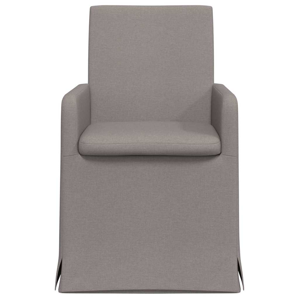 Eetstoelen 2 pcs Taupe 57 x 67 x 95 cm Stof