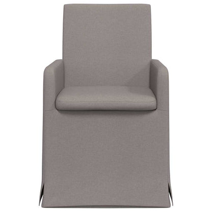 Eetstoelen 2 pcs Taupe 57 x 67 x 95 cm Stof