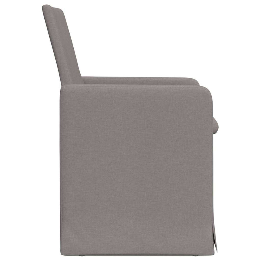 Eetstoelen 2 pcs Taupe 57 x 67 x 95 cm Stof
