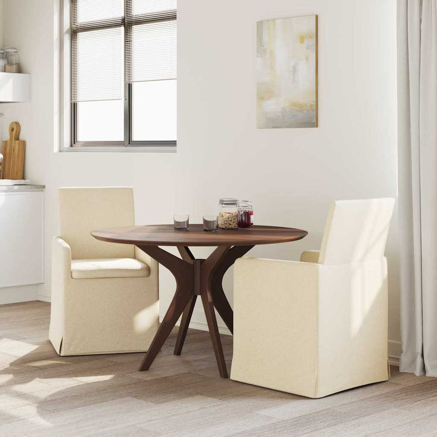 Eetstoelen 2 pcs Crème 57 x 67 x 95 cm Stof