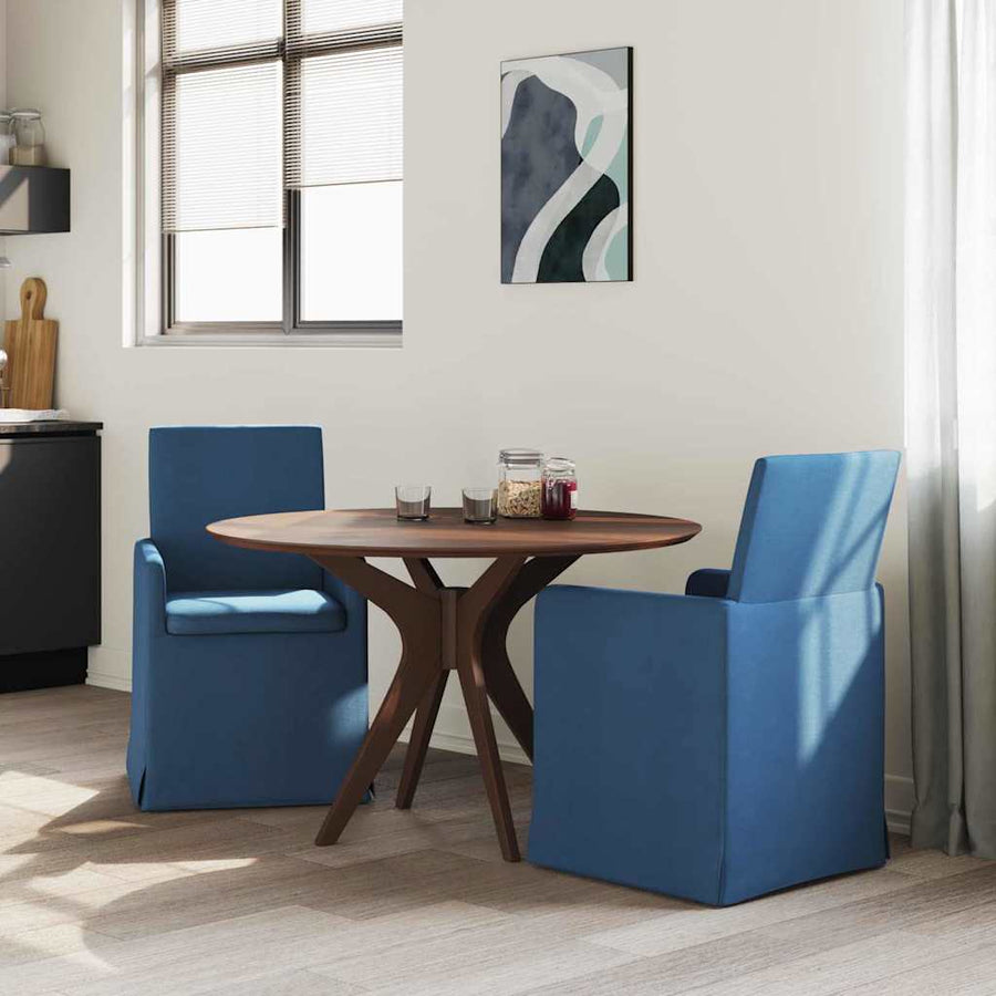 Eetstoelen 2 pcs Blauw 57 x 67 x 95 cm Stof