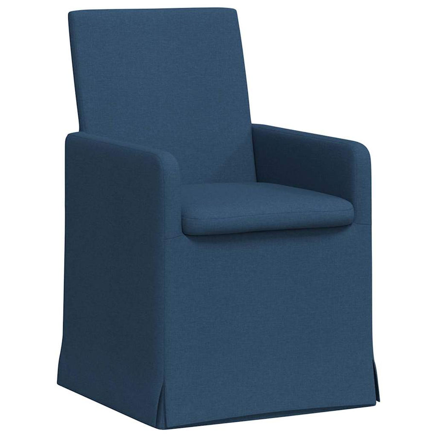 Eetstoelen 2 pcs Blauw 57 x 67 x 95 cm Stof