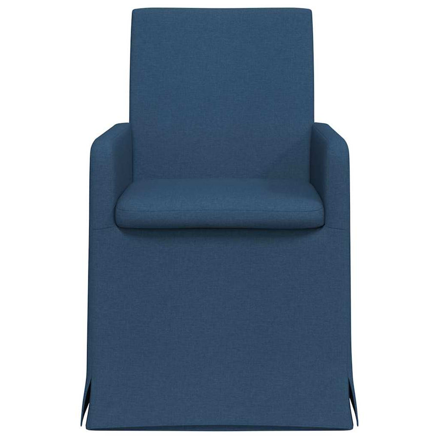 Eetstoelen 2 pcs Blauw 57 x 67 x 95 cm Stof
