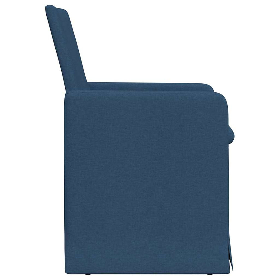 Eetstoelen 2 pcs Blauw 57 x 67 x 95 cm Stof