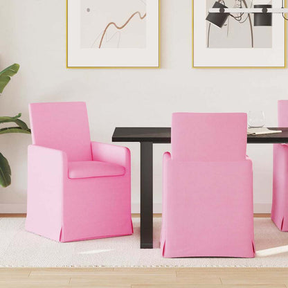Eetstoelen 2 pcs Roze 57 x 67 x 95 cm Stof