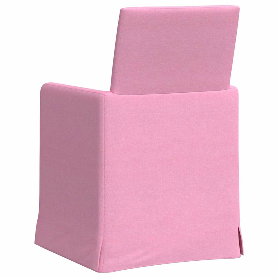 Eetstoelen 2 pcs Roze 57 x 67 x 95 cm Stof