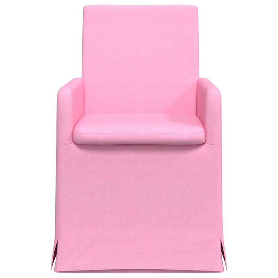 Eetstoelen 2 pcs Roze 57 x 67 x 95 cm Stof