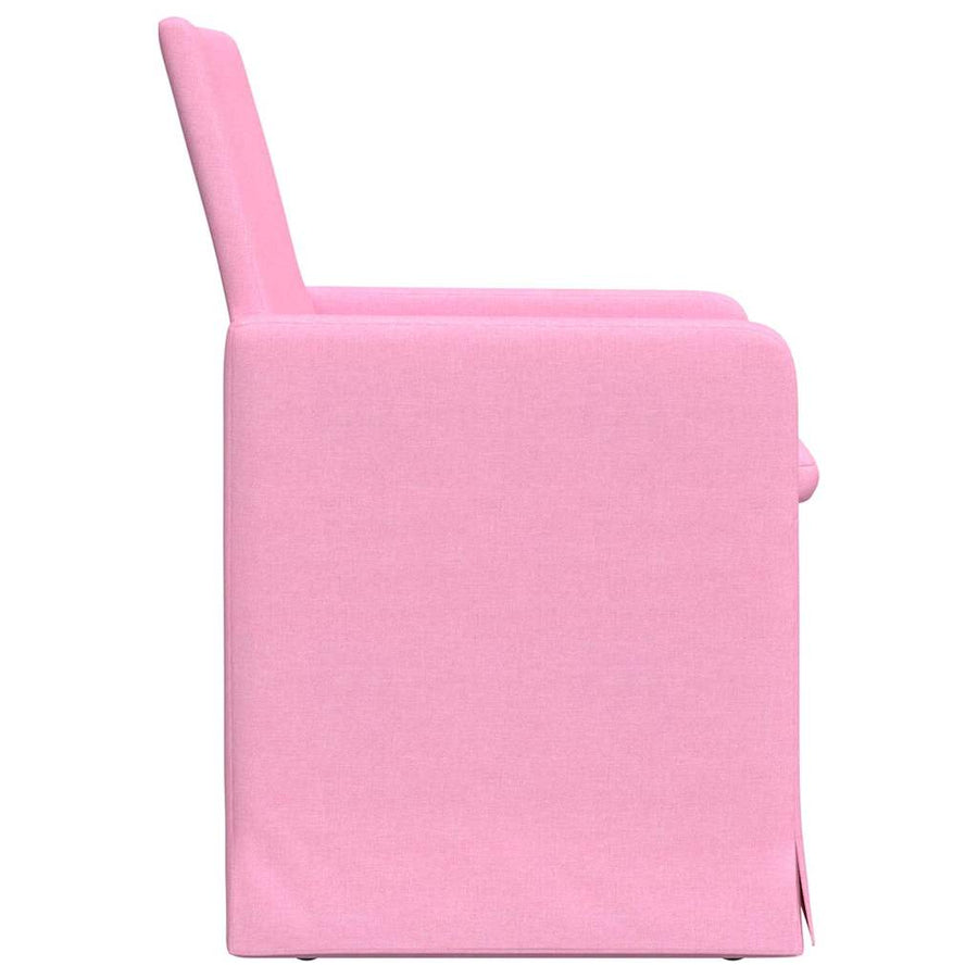 Eetstoelen 2 pcs Roze 57 x 67 x 95 cm Stof