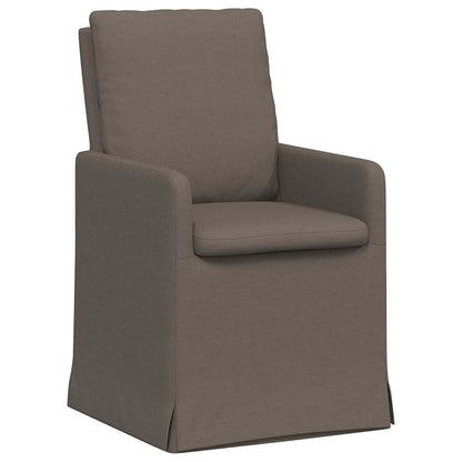Eetstoelen 2 pcs Lichtgrijs 57 x 67 x 98 cm Linnen