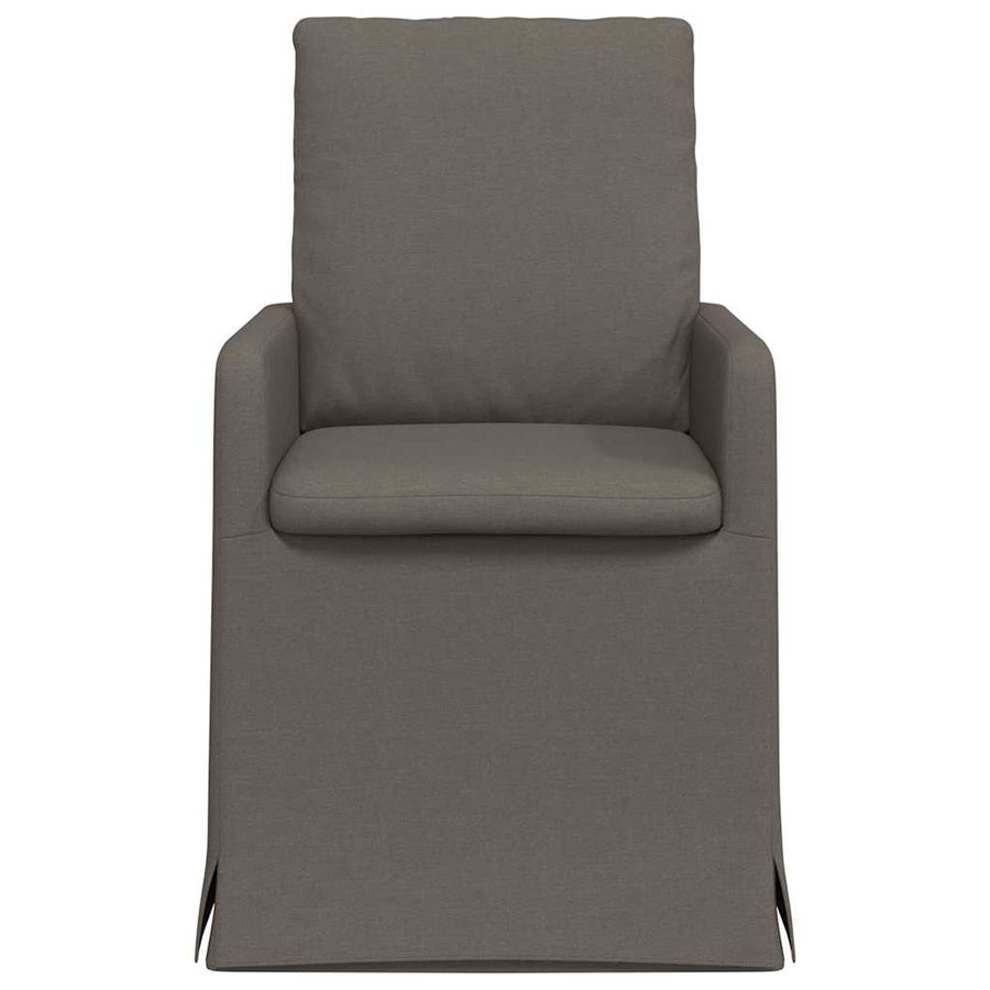Eetstoelen 2 pcs Lichtgrijs 57 x 67 x 98 cm Linnen