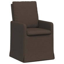 Eetstoelen 2 pcs Donkergrijs 57 x 67 x 98 cm Linnen