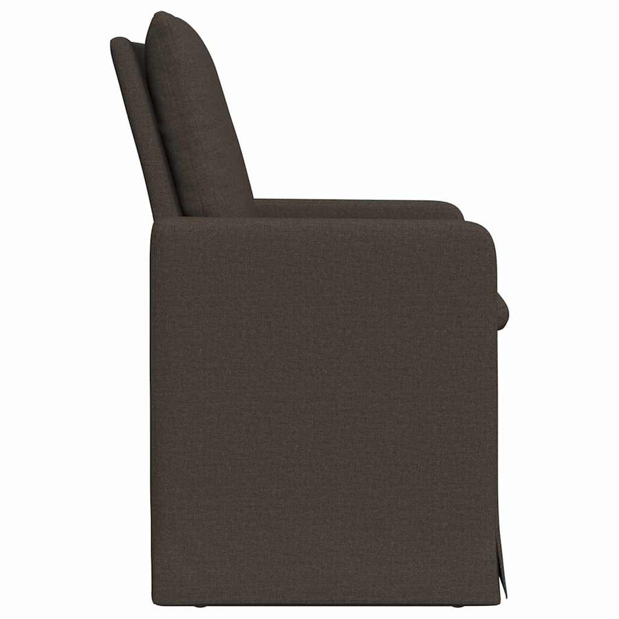 Eetstoelen 2 pcs Donkergrijs 57 x 67 x 98 cm Linnen