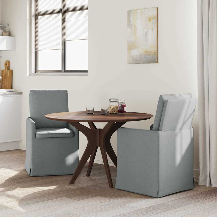 Eetstoelen 2 pcs Lichtgrijs 57 x 67 x 98 cm Stof