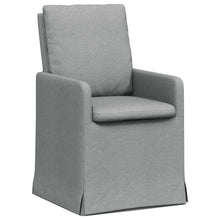 Eetstoelen 2 pcs Lichtgrijs 57 x 67 x 98 cm Stof