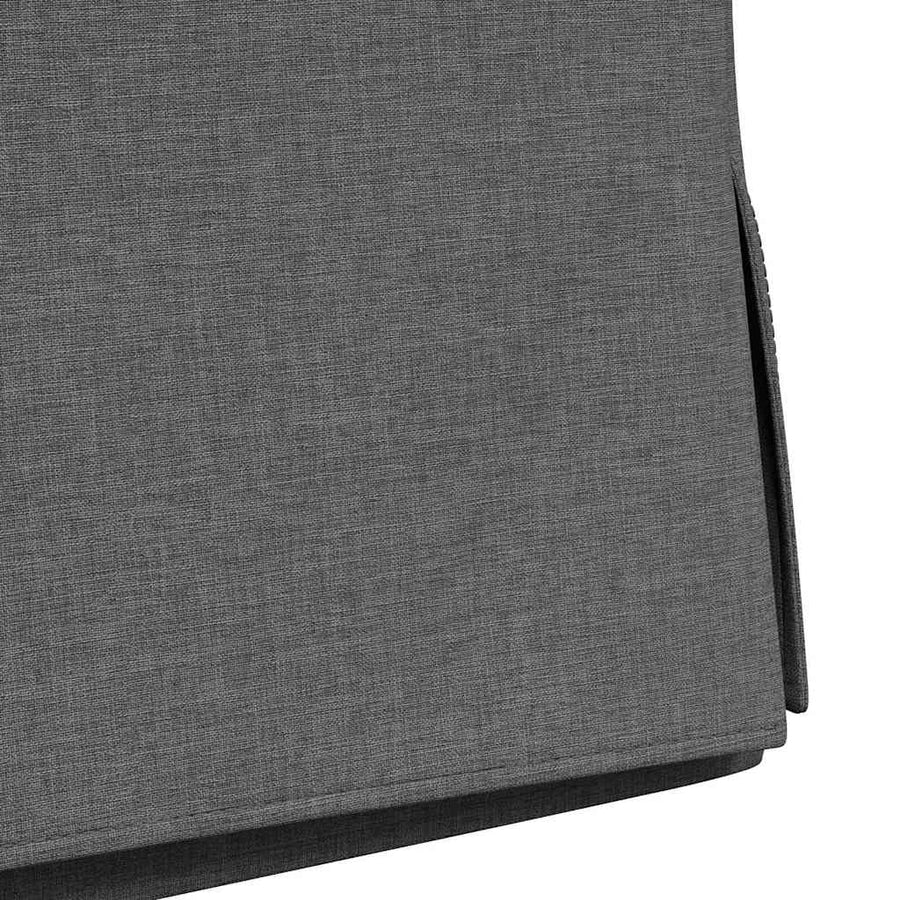 Eetstoelen 2 pcs Donkergrijs 57 x 67 x 98 cm Stof