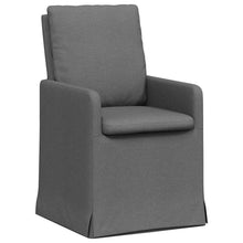 Eetstoelen 2 pcs Donkergrijs 57 x 67 x 98 cm Stof