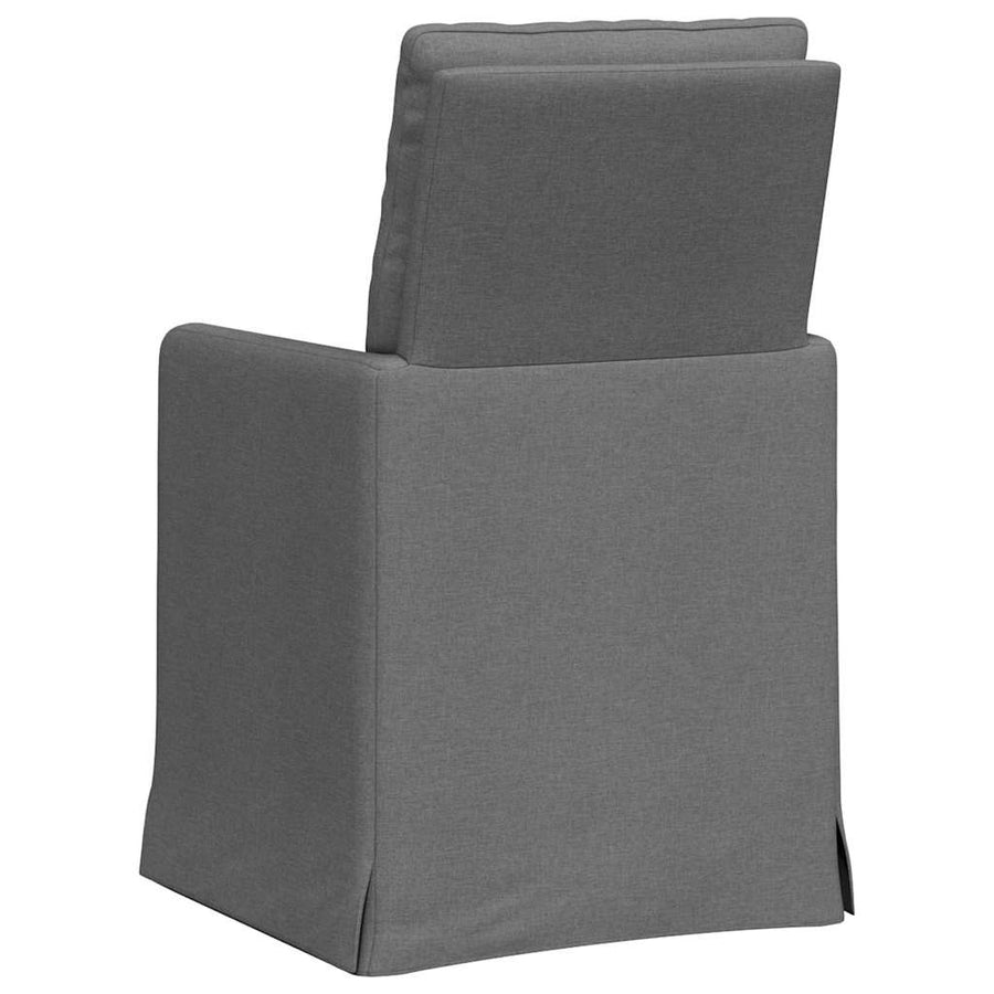 Eetstoelen 2 pcs Donkergrijs 57 x 67 x 98 cm Stof