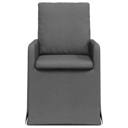 Eetstoelen 2 pcs Donkergrijs 57 x 67 x 98 cm Stof