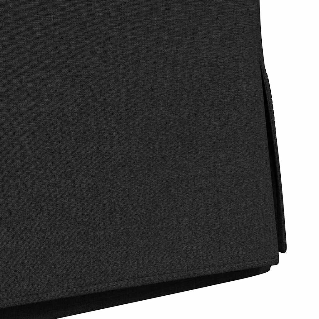 Eetstoelen 2 pcs Zwart 57 x 67 x 98 cm Stof