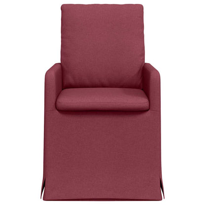 Eetstoelen 2 pcs Wijnrood 57 x 67 x 98 cm Stof