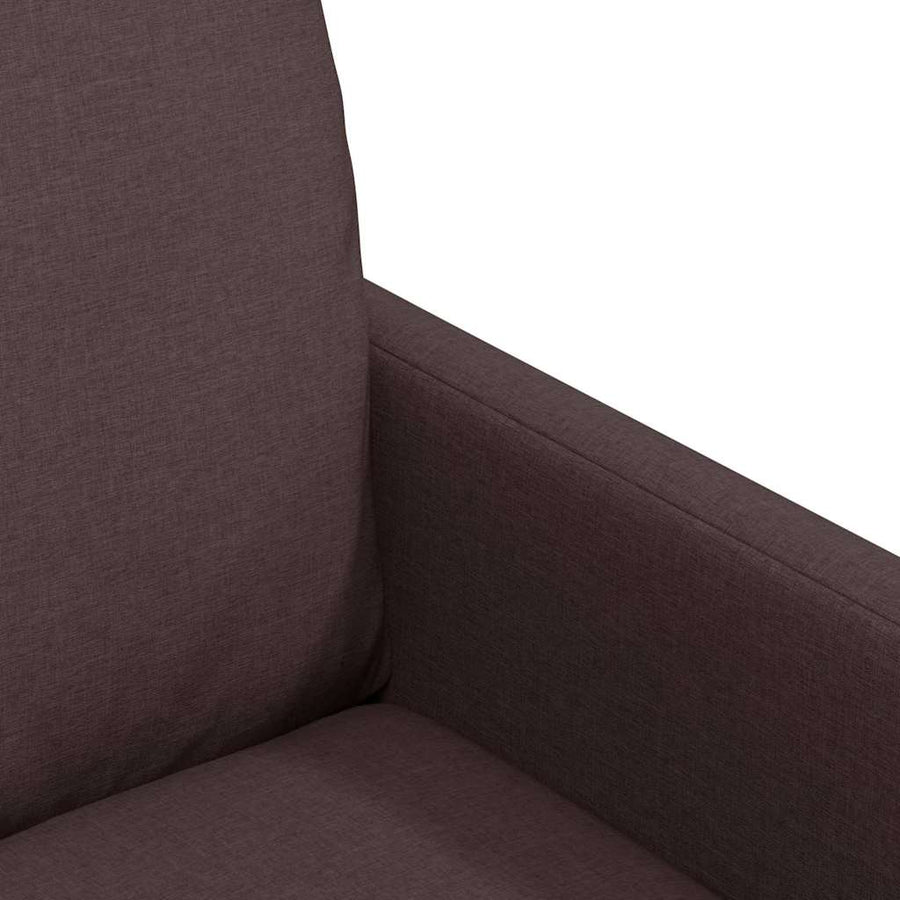 Eetstoelen 2 pcs Donkerbruin 57 x 67 x 98 cm Stof
