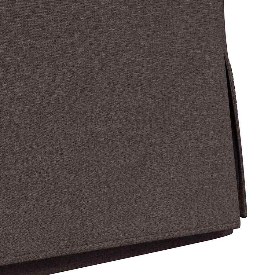 Eetstoelen 2 pcs Donkerbruin 57 x 67 x 98 cm Stof