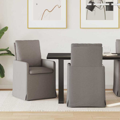 Eetstoelen 2 pcs Taupe 57 x 67 x 98 cm Stof