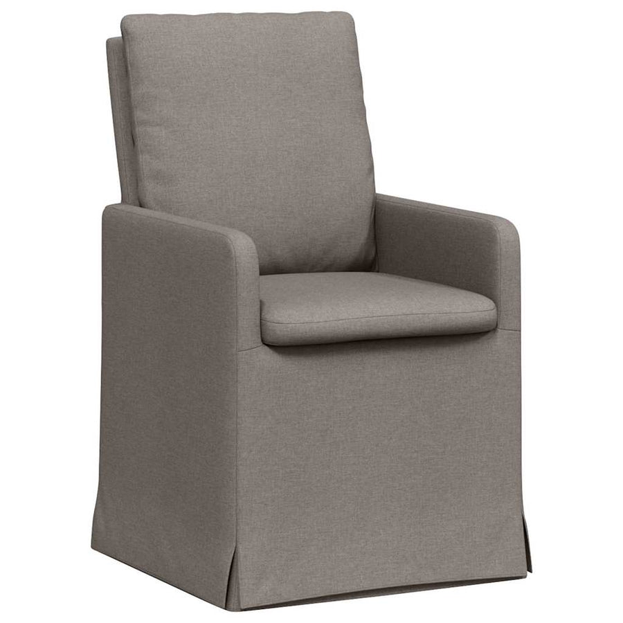 Eetstoelen 2 pcs Taupe 57 x 67 x 98 cm Stof