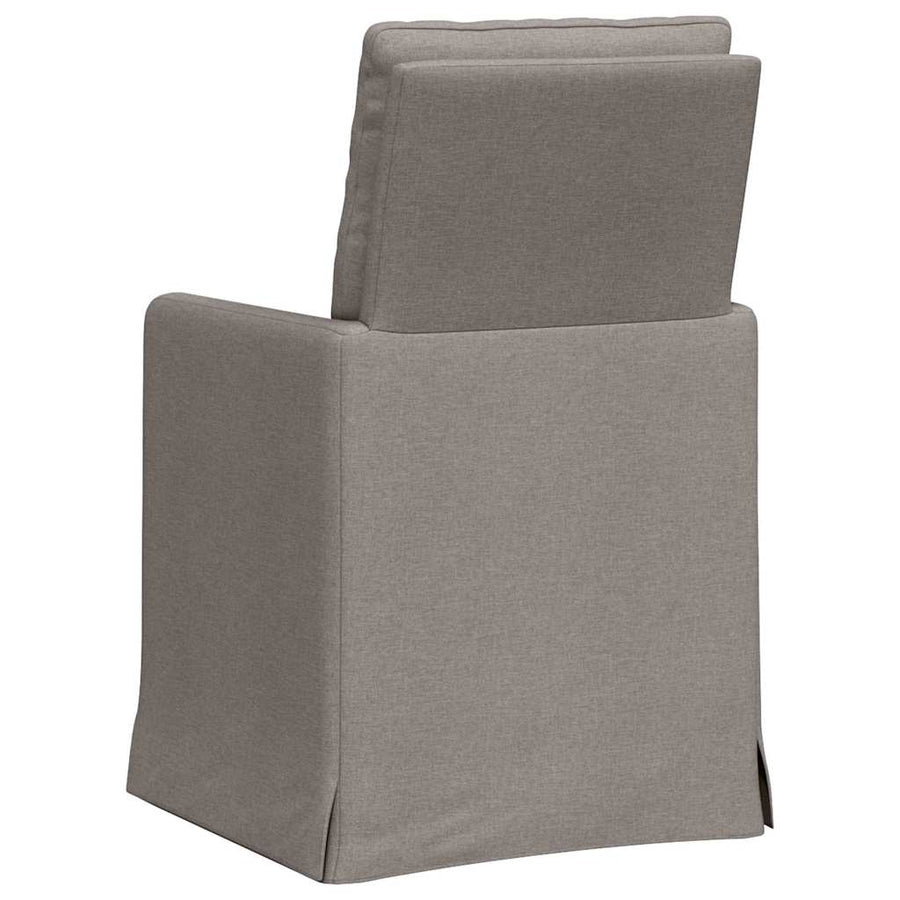 Eetstoelen 2 pcs Taupe 57 x 67 x 98 cm Stof