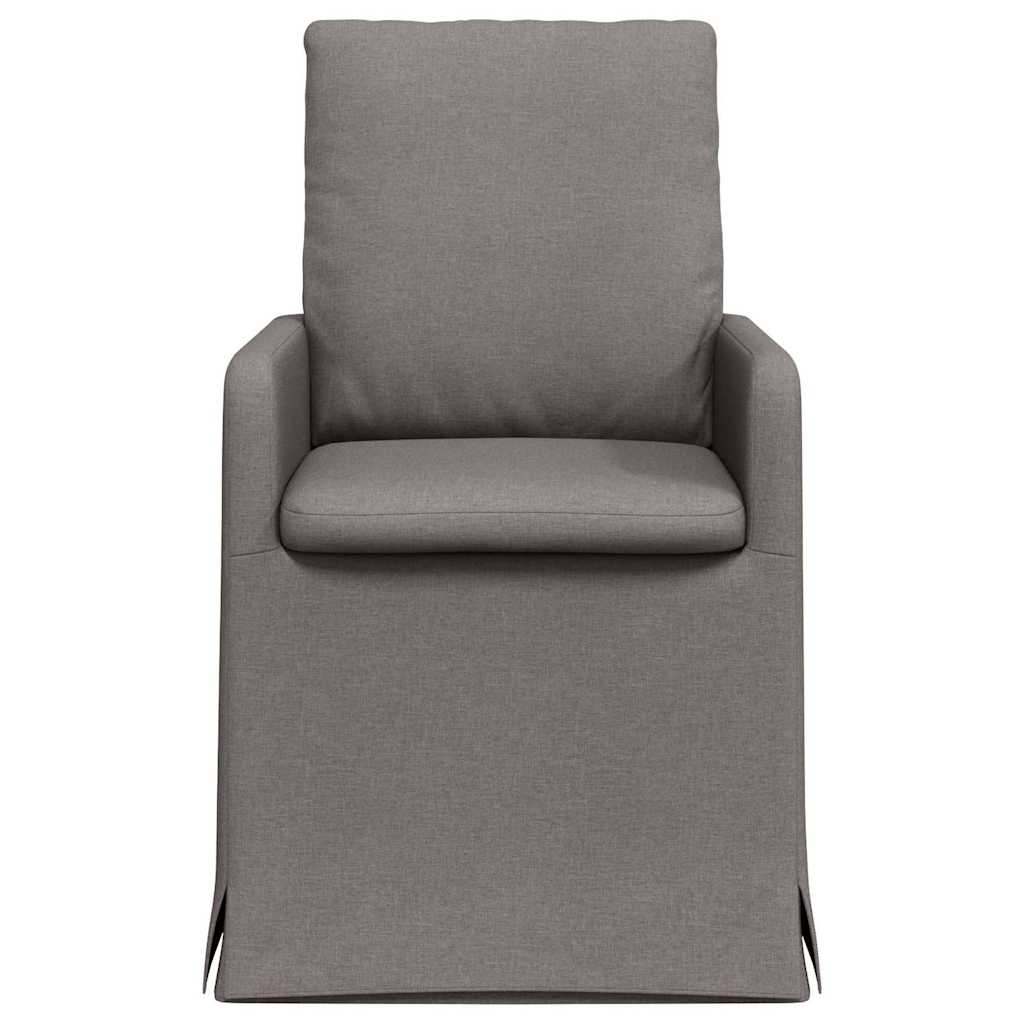 Eetstoelen 2 pcs Taupe 57 x 67 x 98 cm Stof