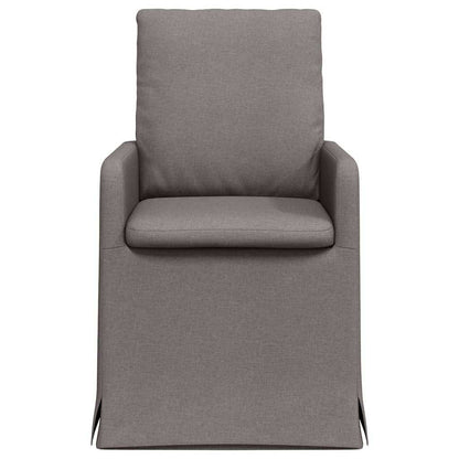 Eetstoelen 2 pcs Taupe 57 x 67 x 98 cm Stof