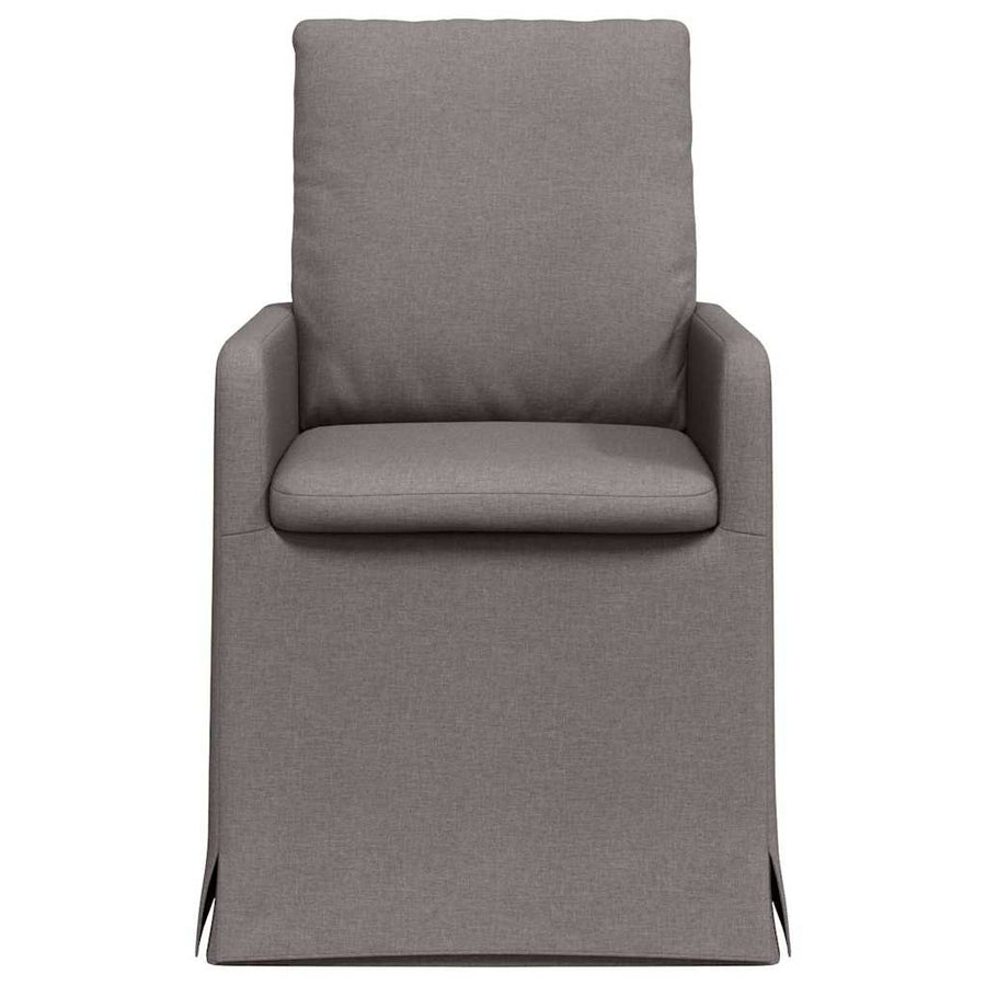 Eetstoelen 2 pcs Taupe 57 x 67 x 98 cm Stof
