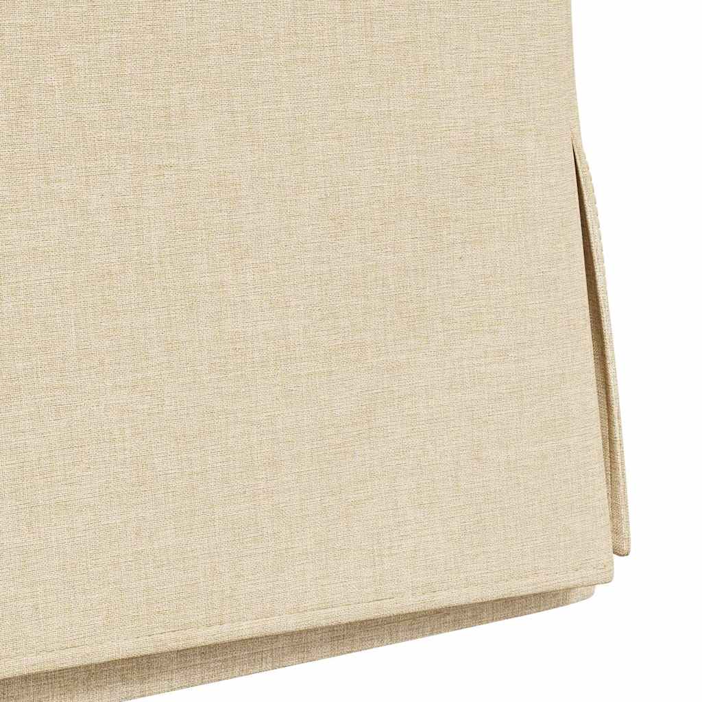 Eetstoelen 2 pcs Crème 57 x 67 x 98 cm Stof