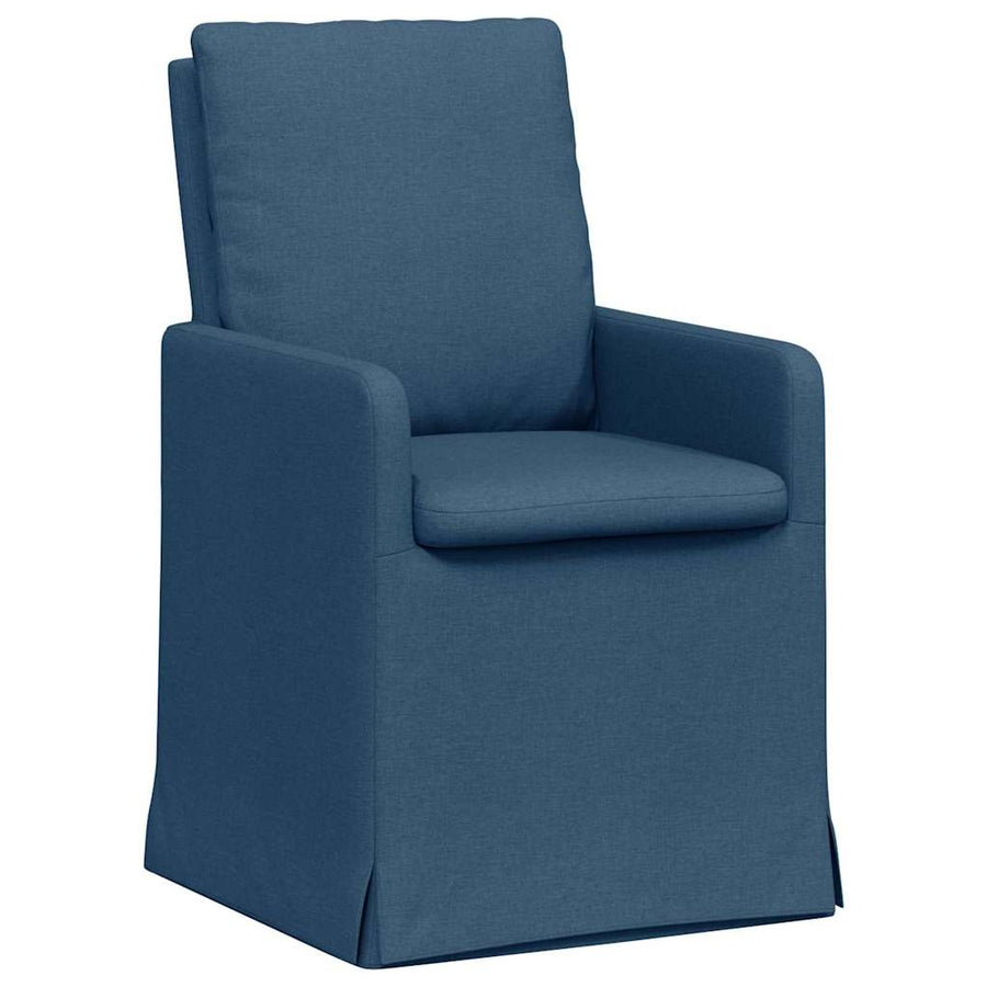 Eetstoelen 2 pcs Blauw 57 x 67 x 98 cm Stof